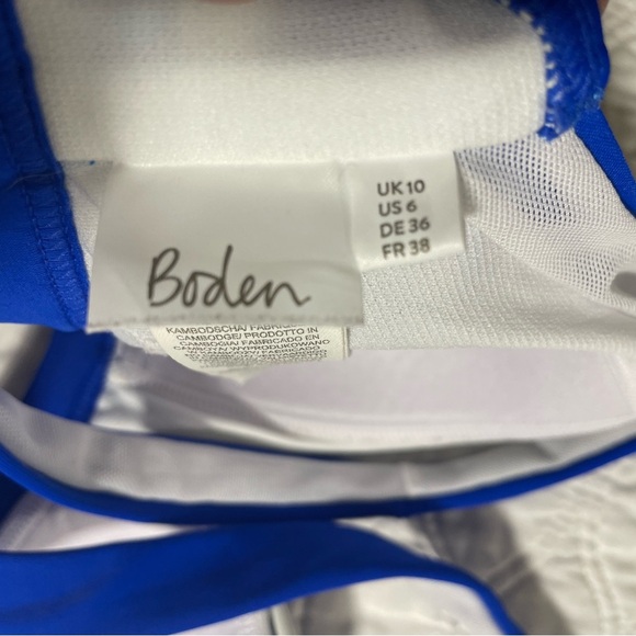Boden Blue and White Striped Bikini - Picture 3 of 4